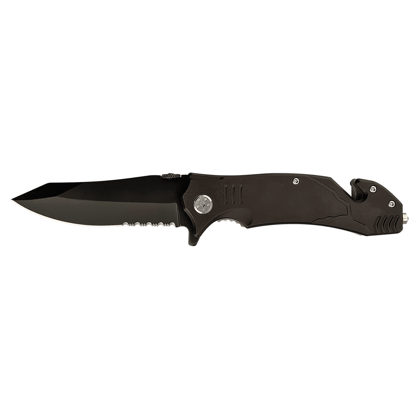 4 1/2" Black Rescue Knife