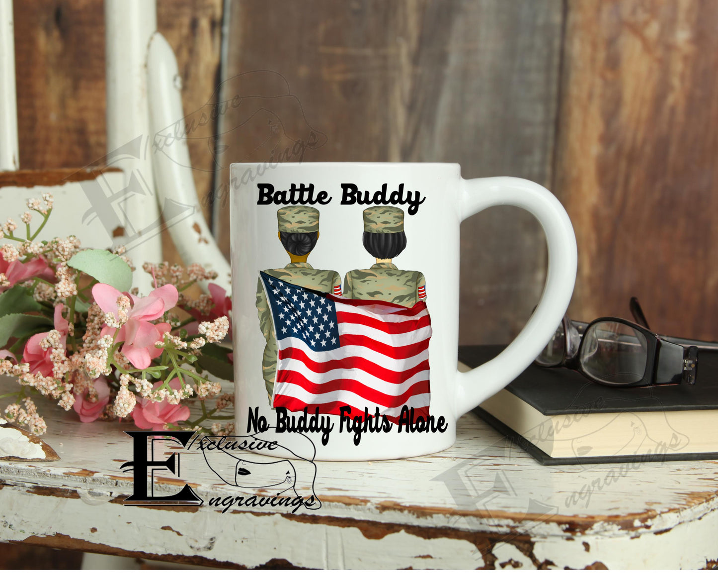 Battle Buddy (Female) w/Flag