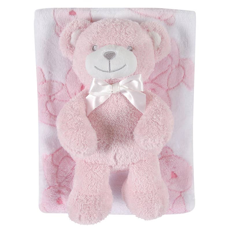 Beary Fleece Blanket and Plush Toy Set