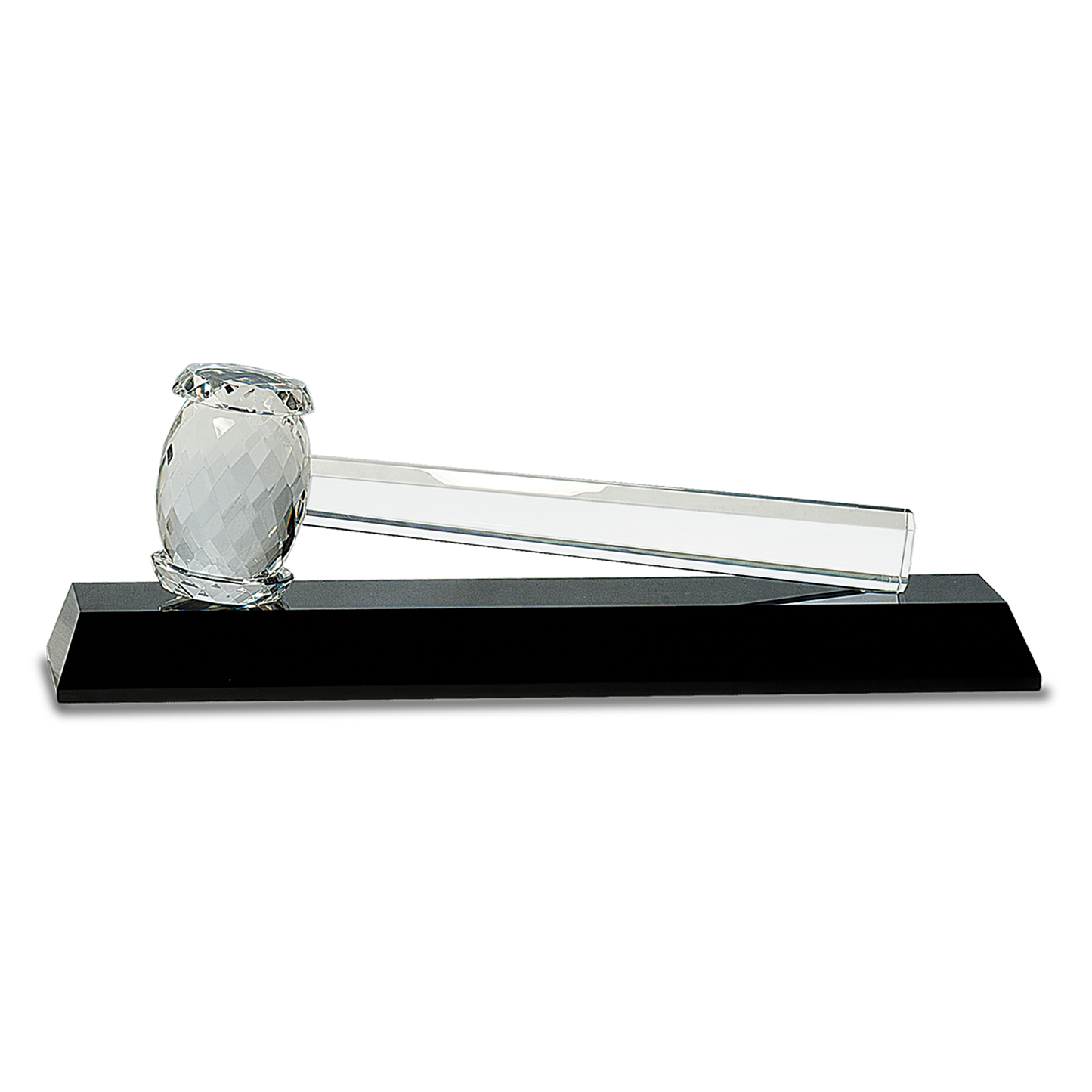 Crystal Gavel on Black Base Award 13 7/8" x 4 1/4"
