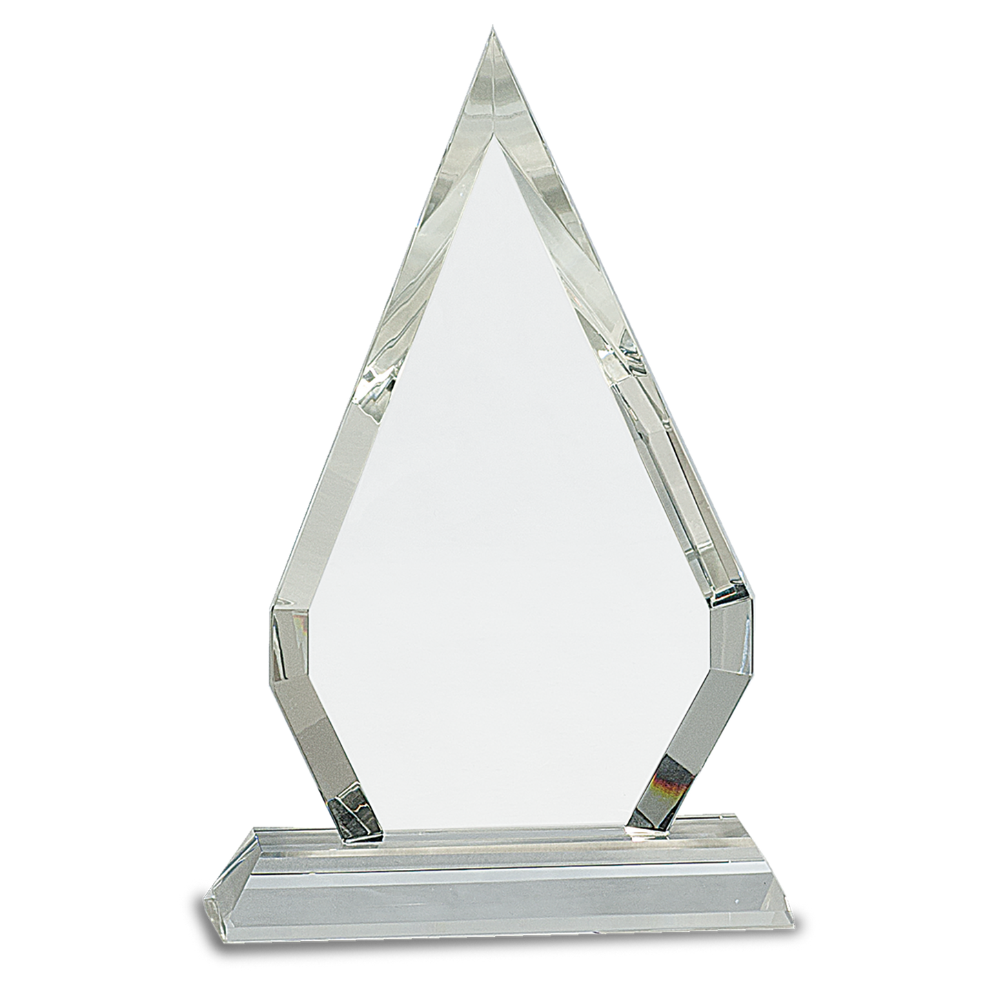 Crystal Diamond on Clear Pedestal Base Award 7"