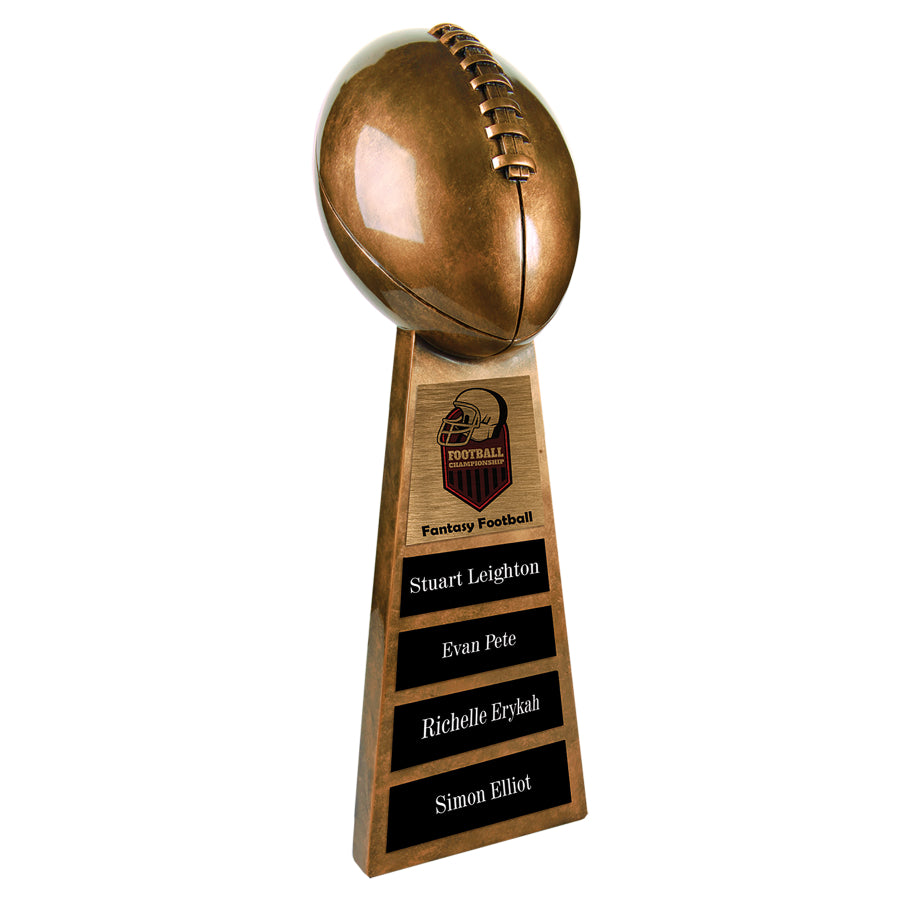 Fantasy Football Trophy Antique Finish