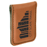 Money Clip Laserable Leatherette 1 3/4" x 2 1/2"