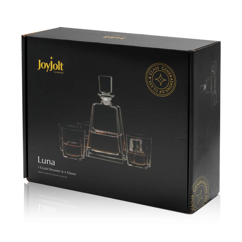 Luna Whiskey 5-Peice Decanter Set