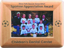 Round Corner Genuine Red Alder Picture Frame