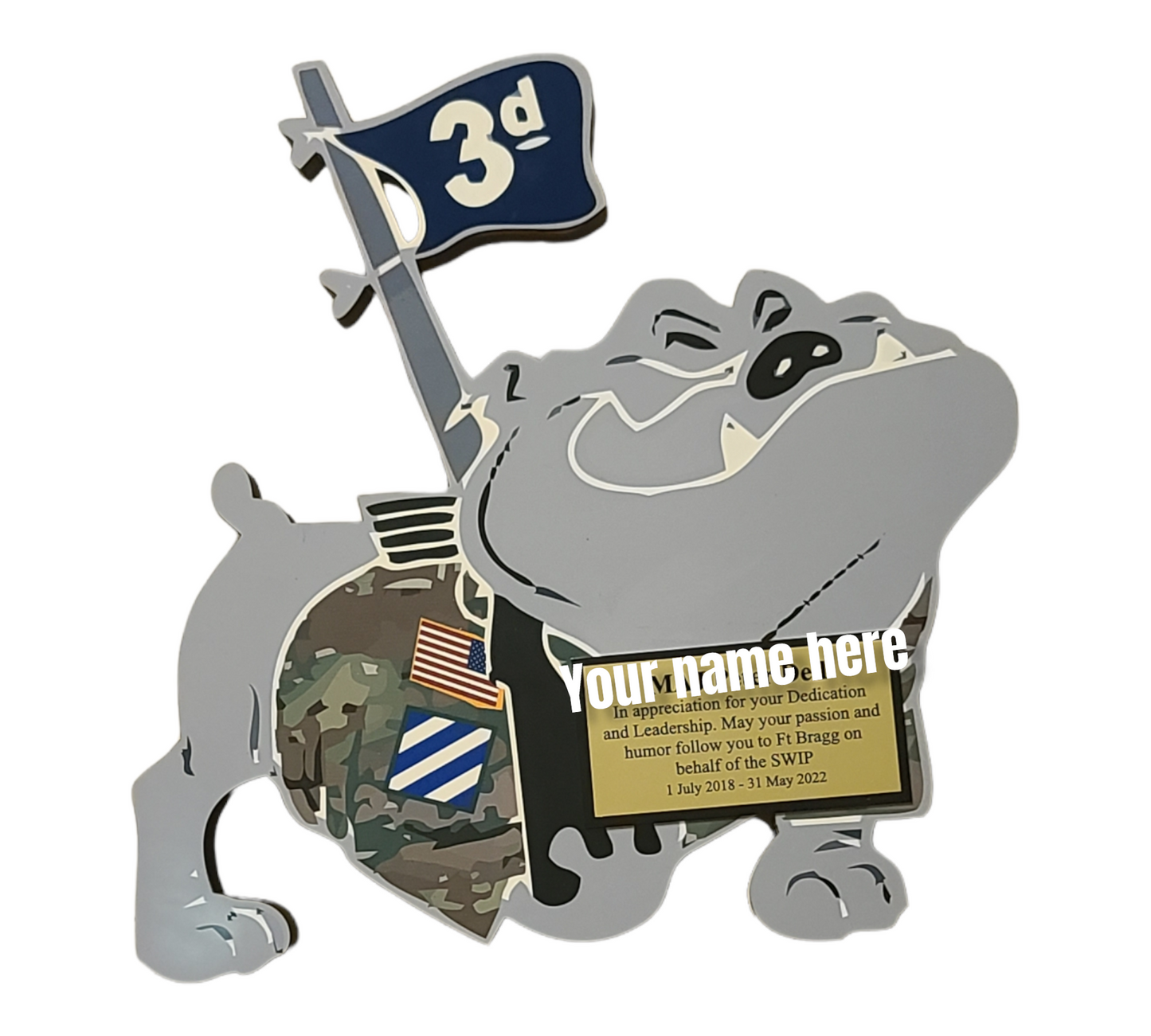 Bulldog Plaque