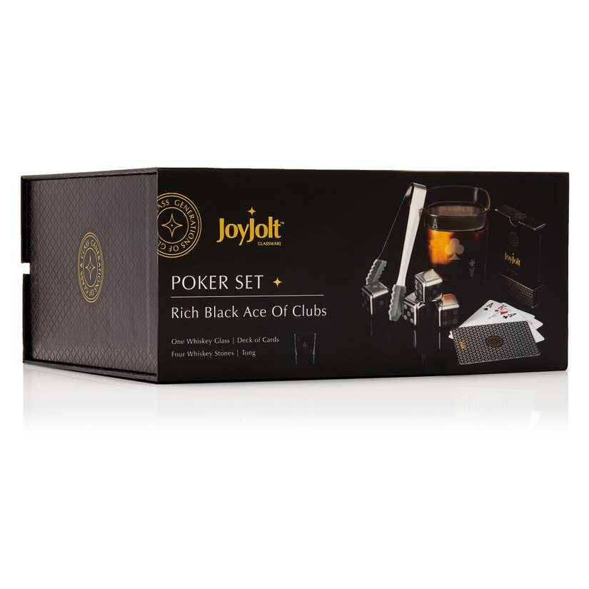 Poker Ace of Clubs Whiskey Gift Set