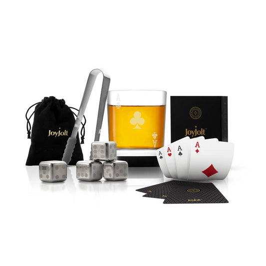 Poker Ace of Clubs Whiskey Gift Set