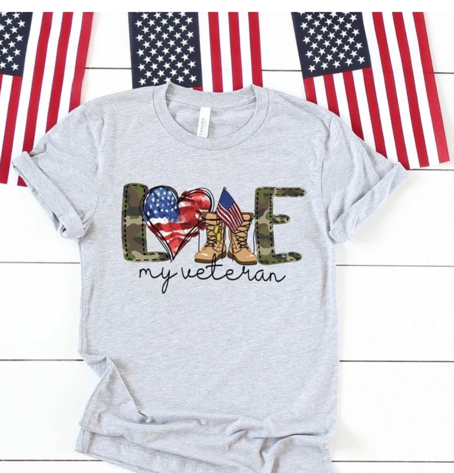 Love My Veteran Tshirt