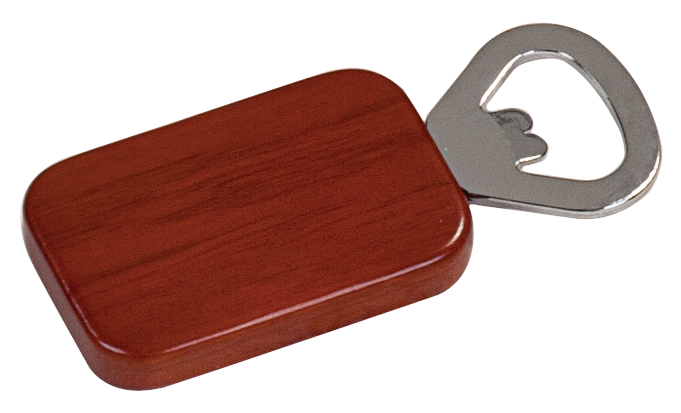 Magnetic Rectangle Bottle Opener Rosewood