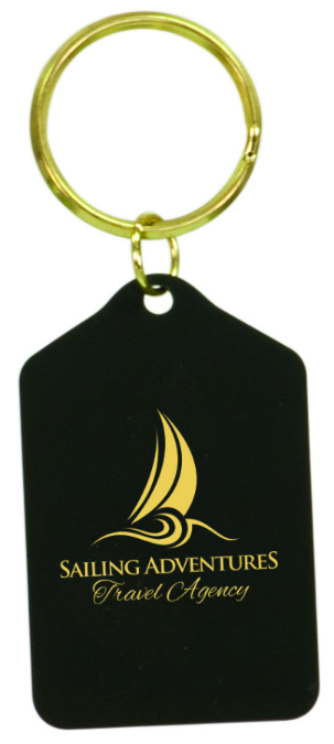 Classic Black and Brass Keychains