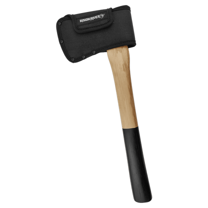 Bison River Tournament Throwing Axe - side view with black handle