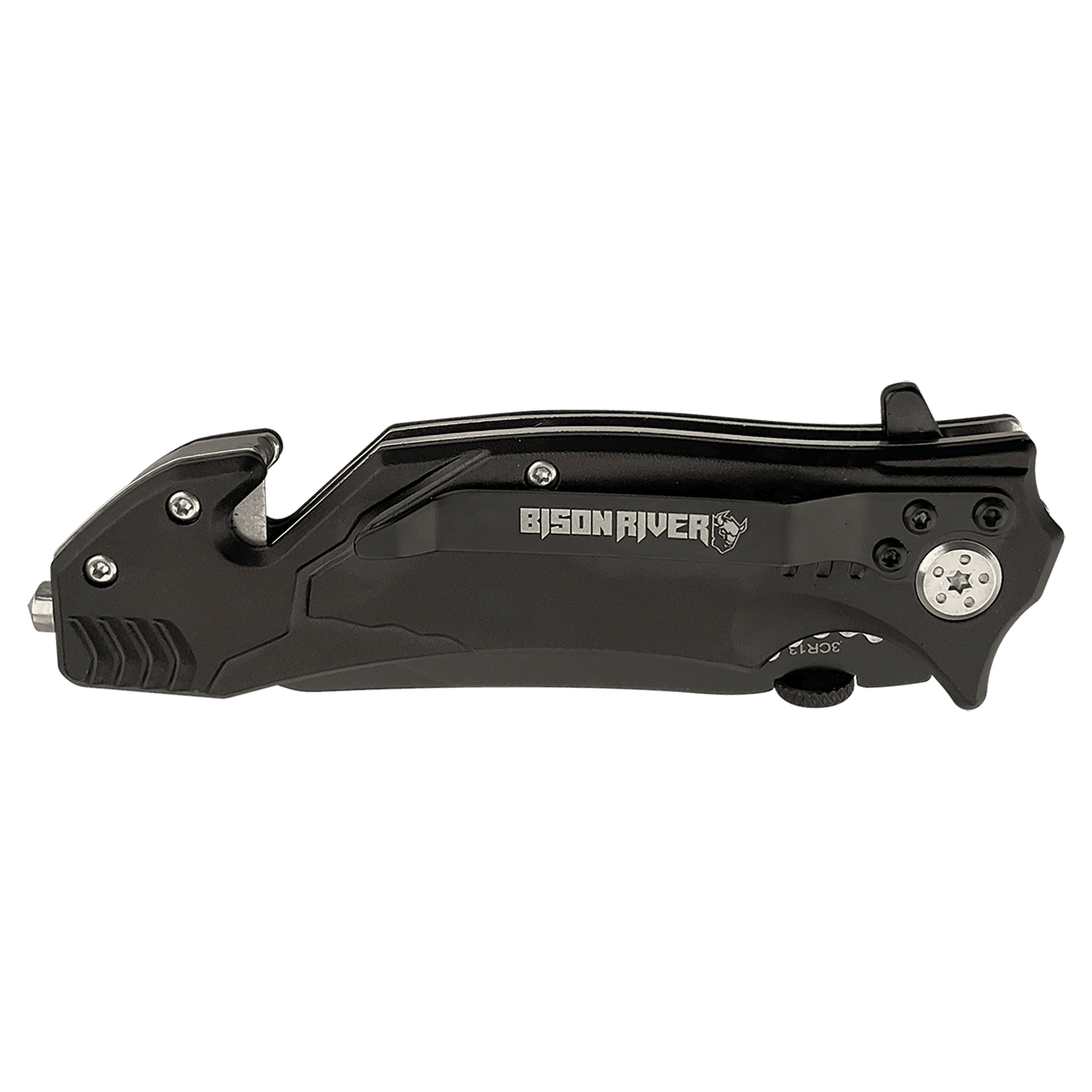 4 1/2" Black Rescue Knife