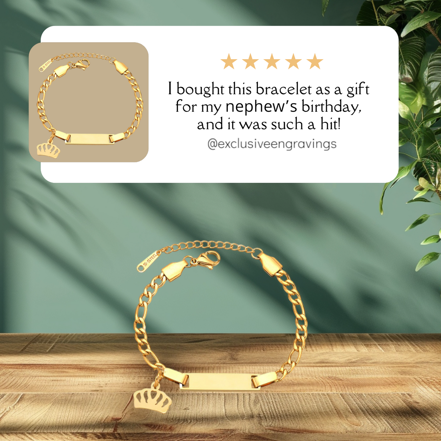 Kids Custom Crown Bracelet