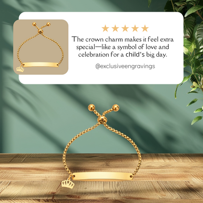 Kids Custom Crown Bracelet