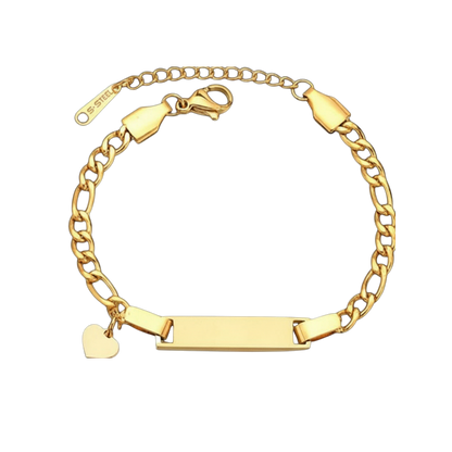 Kids Custom Heart Bracelet