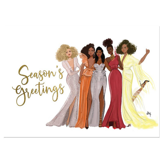 Season's Greetings Sister Friends Christmas Card