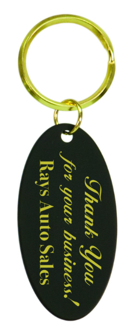 Classic Black and Brass Keychains