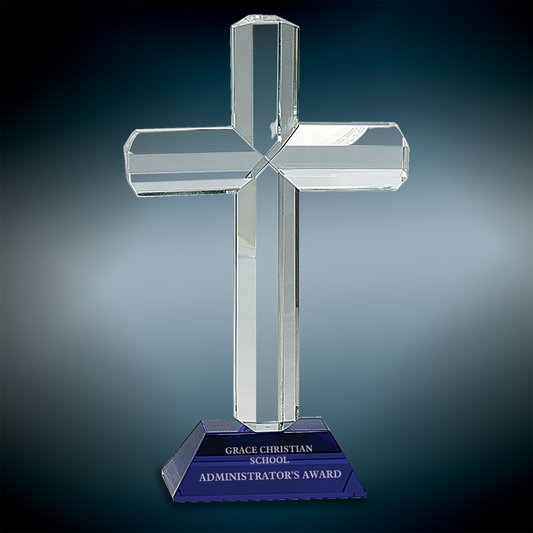 Premier Crystal Cross with Base