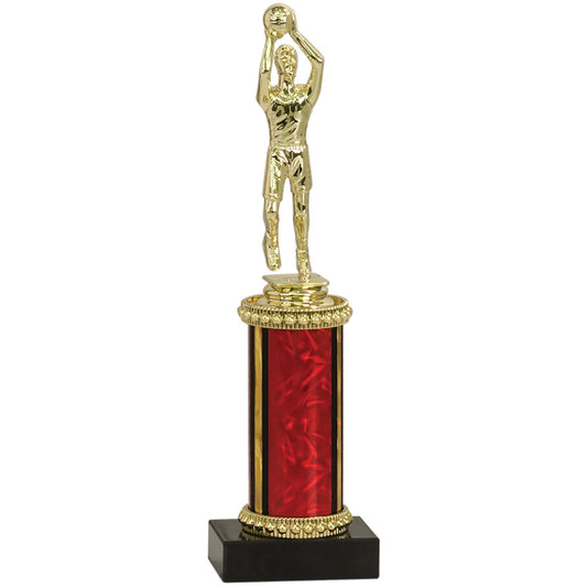 Small Red Basketball Trophy (10 3/4")
