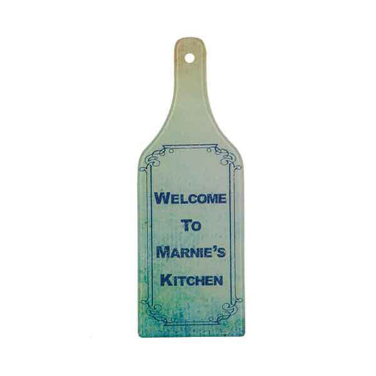 Wine Bottle Shape Glass Cutting Board