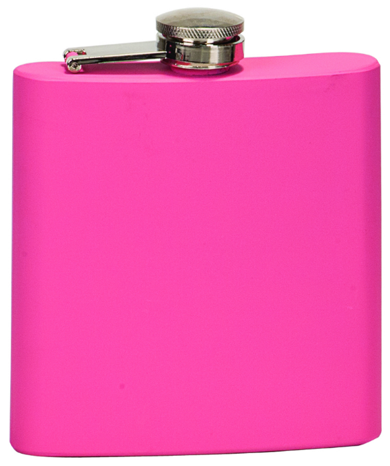6oz  Stainless Steel Flask pink