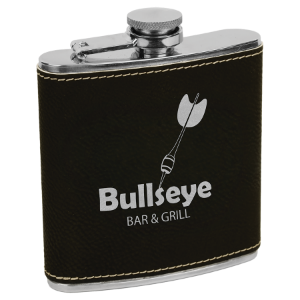 6 oz Leatherette Stainless Steel Flask