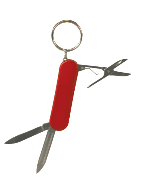 3-Function Pocket Knife with Keychain