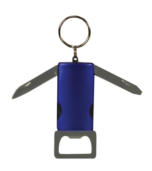 4-Function Bottle Opener with Keychain