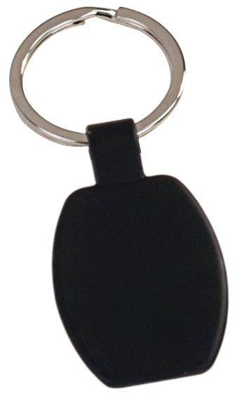 Rectangular Metal Keychain black