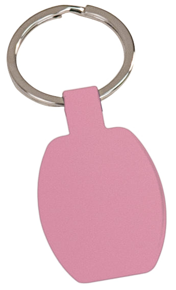 Rectangular Metal Keychain pink