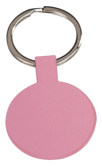 Round Metal Keychain pink
