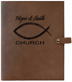 6 1/2" x 8 3/4" Leatherette Bible Cover