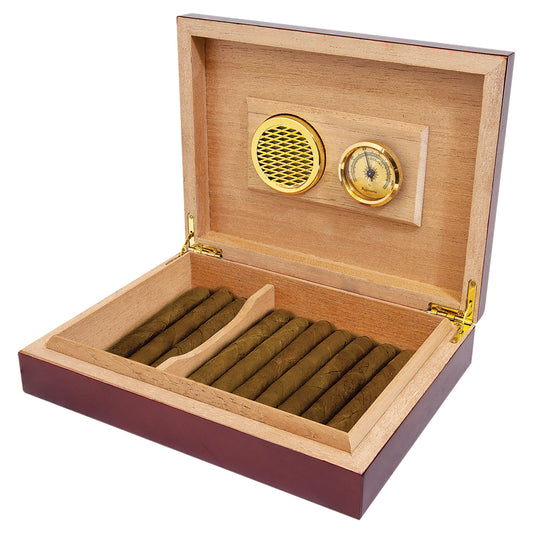 Rosewood Piano Finish Humidor 9 1/2 " x 7 1/4 "