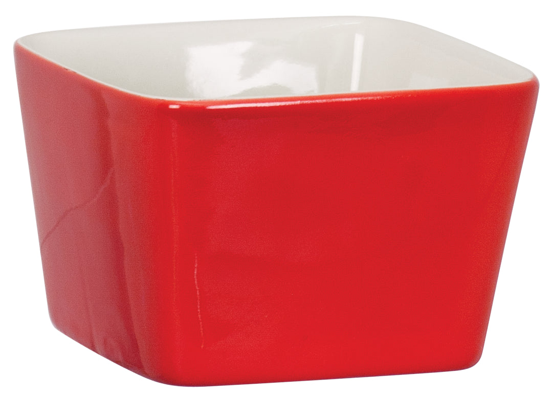 Small Black Ceramic Bowl red