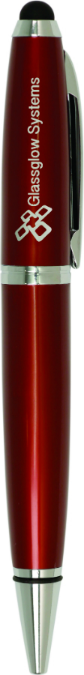 Burgundy Wide Barrel Pen with Stylus