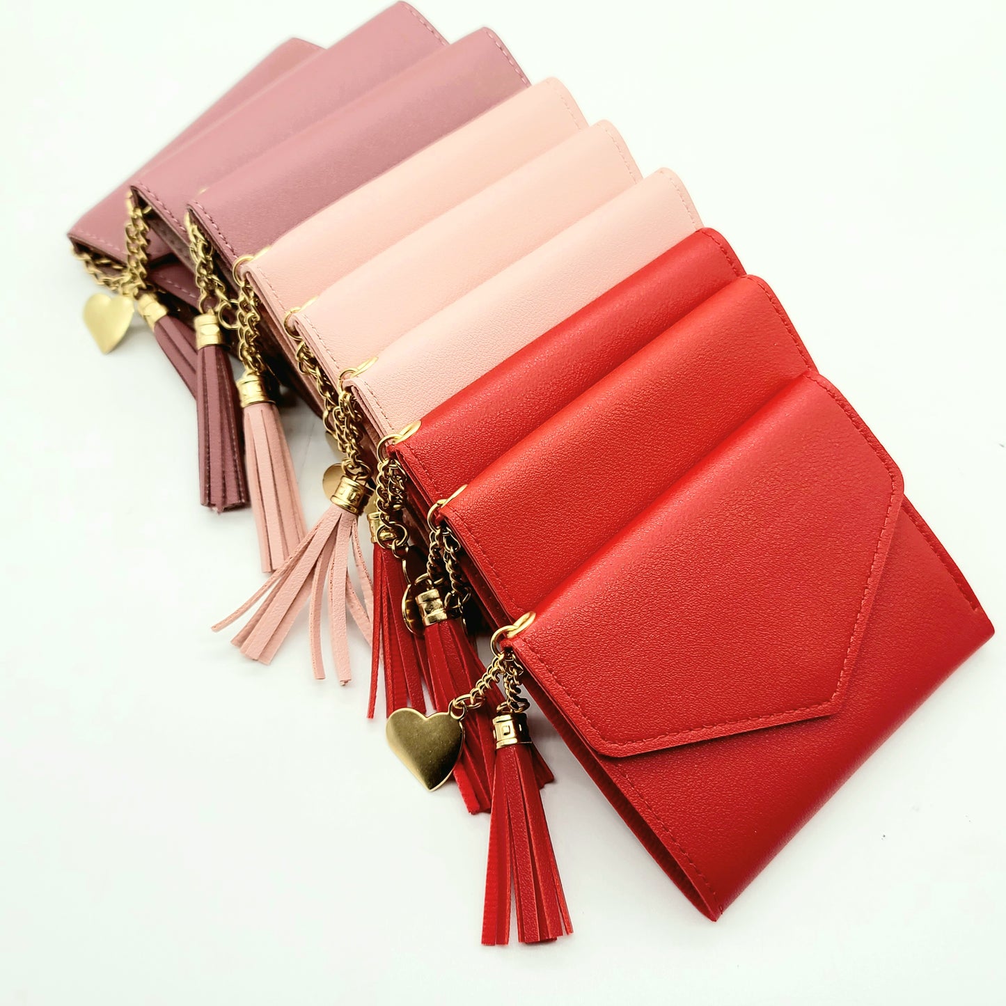 Tassel Clutch Wallet with Charm