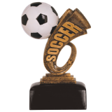 6" Soccer Headline Resin