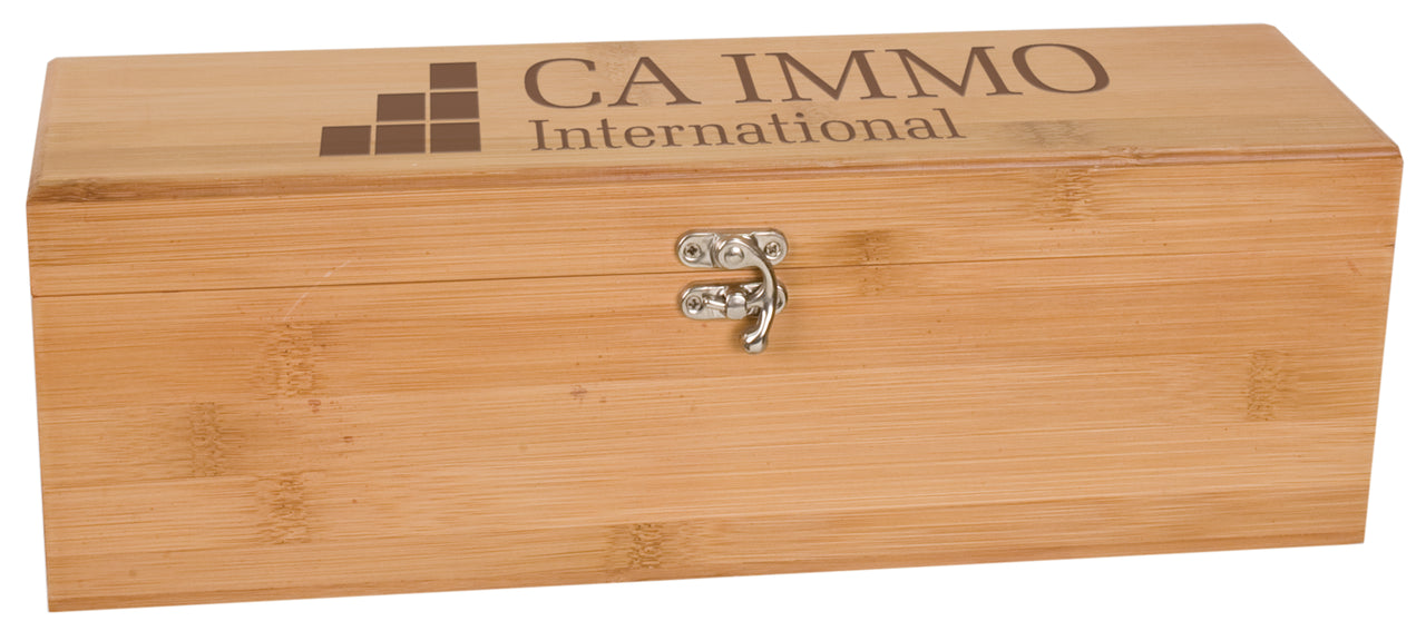 Wine Display Box With Tool Set wood personalized