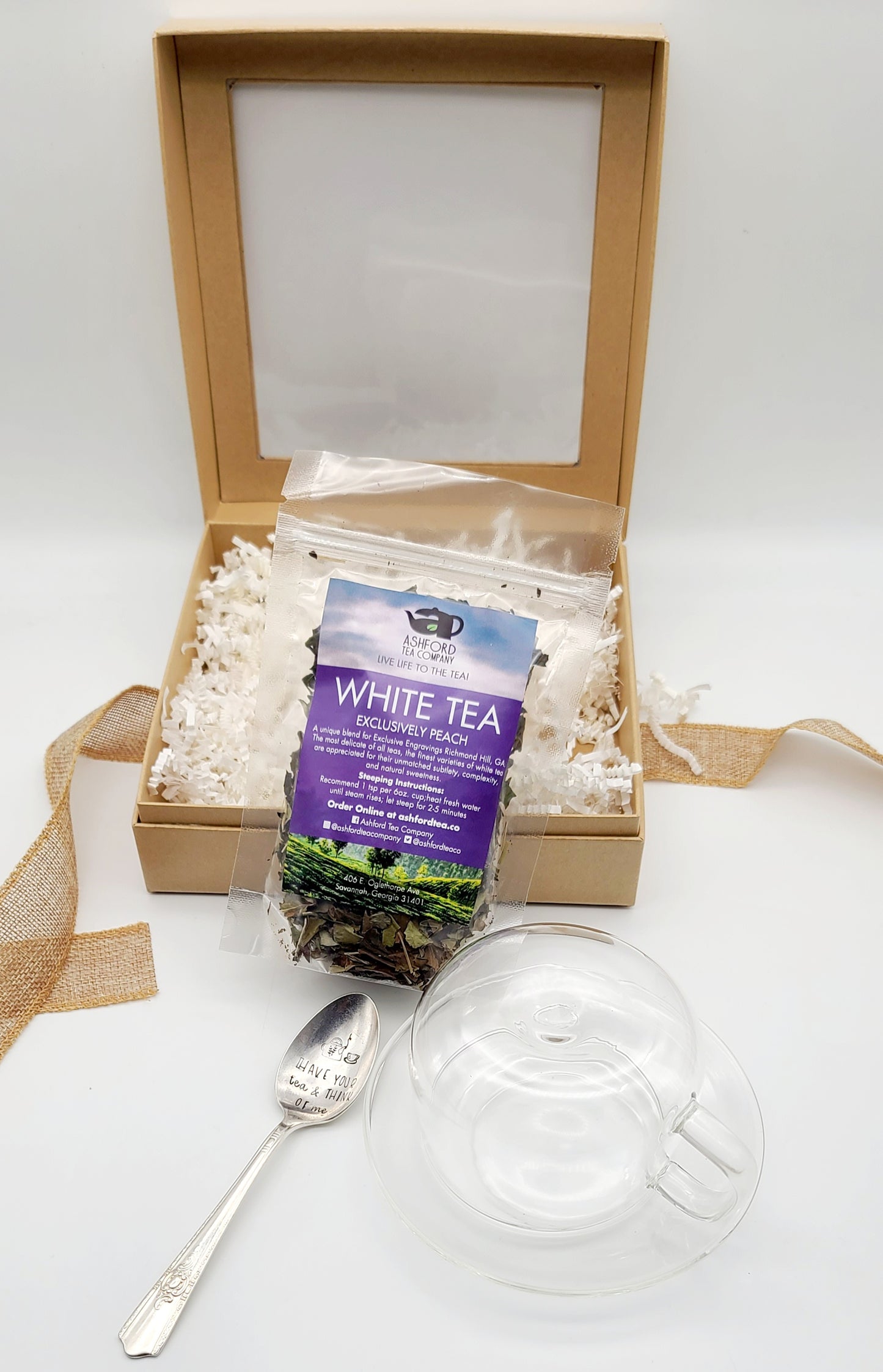 Exclusively Peach White Tea Bundle Set