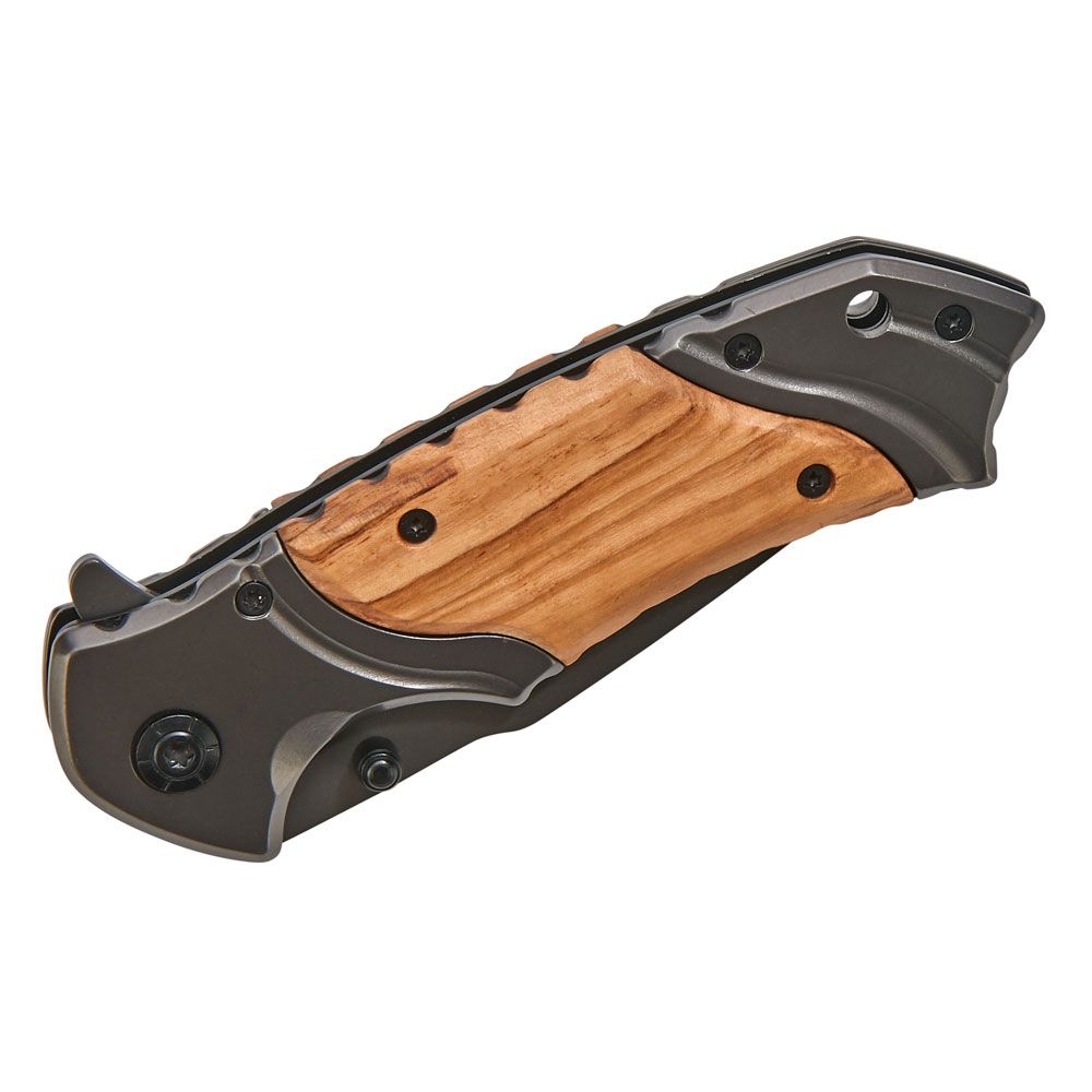 Wood Handled Pocket Knife, 4.5" x 1.25"