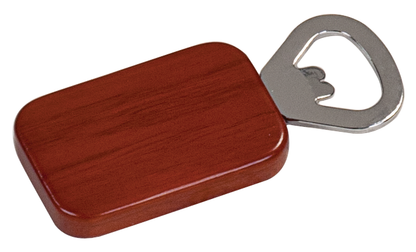 Magnetic Rectangle Bottle Opener Rosewood